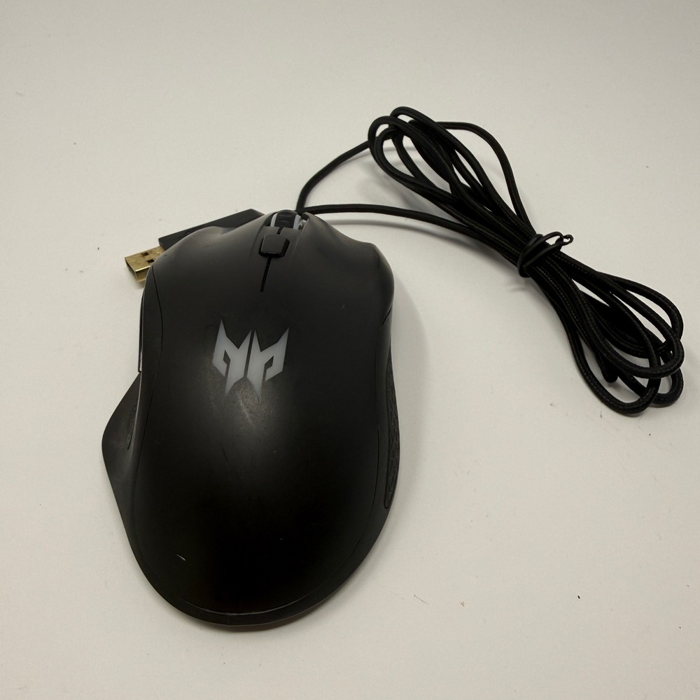 Acer Predator Cestus 320 Wired Gaming Mouse Black PMW800 Braided Cable